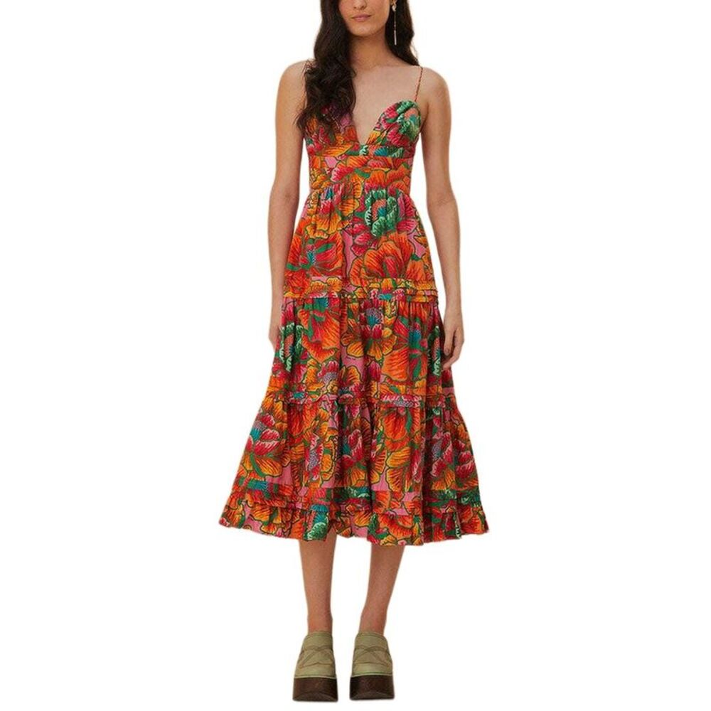 Farm Rio Womens Midi Dress